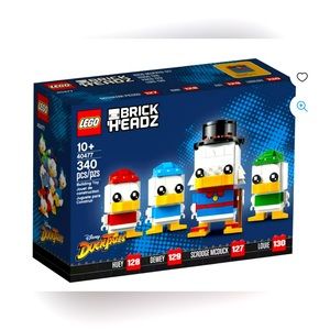 NWT NIB LEGO Disney BrickHeadz Ducks Scrooge McDuck, Huey, Dewey & Louie 40477